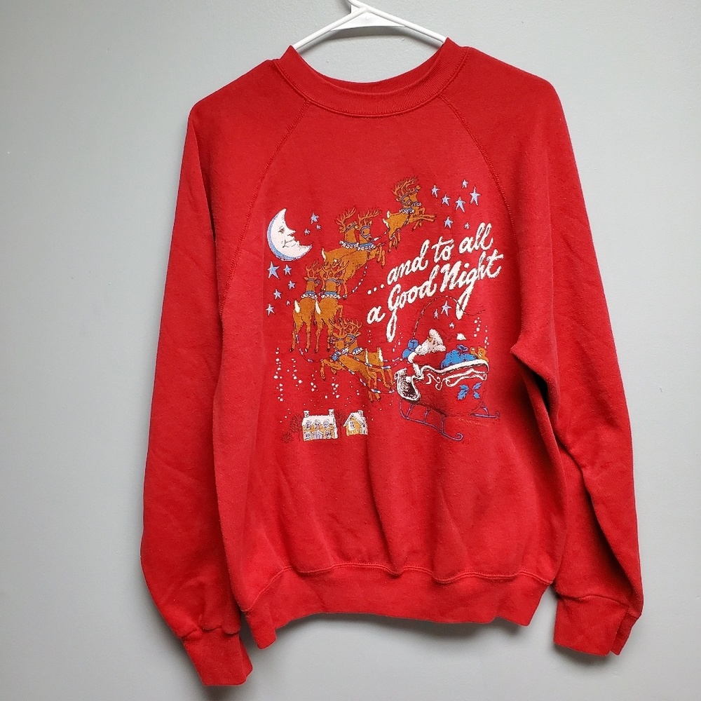 Vintage 90s Christmas Santa Crewneck
